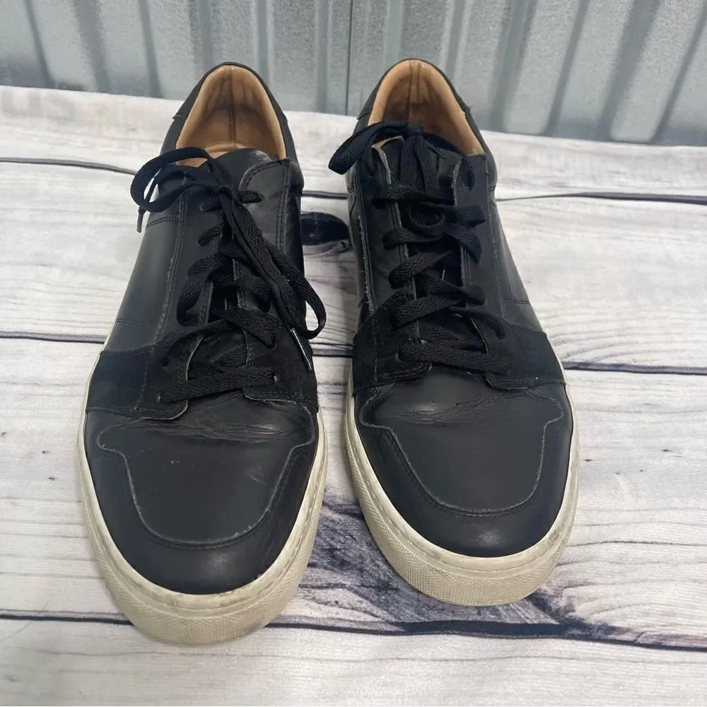 Great Brooklyn Men's Sneakers‎ Shoes Size 13 Triple Black Made In Italy